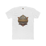 T‑Shirt — "God Money Power" Vintage Crest Graphic Tee