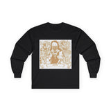 Long Sleeve Tee — Retro Roc Maroon Portrait Graphic