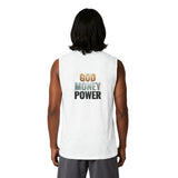 God Money Power Muscle Tank — Inspirational Faith & Hustle Graphic Tank Top