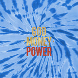 Tie-Dye Tank Top — "God Money Power" Spiritual Graphic Summer Top