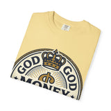 God Money Power T-Shirt — Crown Emblem Graphic Tee (God • Money • Power)