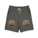 God Money Power Sweat Shorts — Graphic Fleece Lounge Shorts