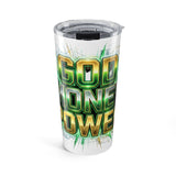 God Is One Power 20oz Stainless Steel Tumbler — Inspirational Christian Travel Cup