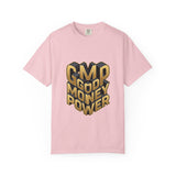 Good Money Power Graphic Tee — GMP 3D Gold Lettering T-Shirt