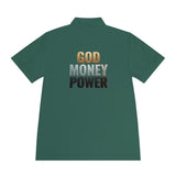 God Money Power Polo — Men's Athletic Golf/Casual Shirt