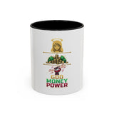 God Money Power Accent Coffee Mug – Inspirational Faith & Wealth Design (11/15oz)