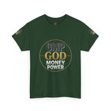 GMP GOD Money Power Tee — Bold Faith & Prosperity Graphic T-Shirt