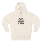 God Money Power Hoodie — Graphic Faith & Hustle Pullover