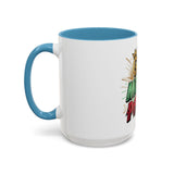 God Money Power Accent Coffee Mug — Bold Motivational Religious Coffee Cup (11/15oz)