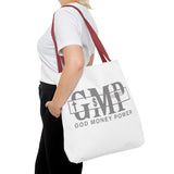 GMP "God Money Power" Printed Tote Bag — Faith & Finance Canvas Tote