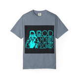 God Money Power T-Shirt — Retro Neon Faith & Hustle Graphic Tee