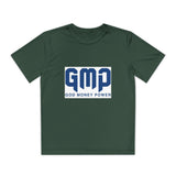 GMP "God Money Power" Youth Tee - Athletic Faith-Based Logo Shirt
