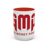GMP Coffee Mug — Good Money Power Red Accent Ceramic Mug (11/15oz)