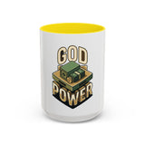 God Power Coffee Mug – Faith & Prosperity Accent Mug (11/15oz)