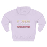 Three-Panel Fleece Hoodie