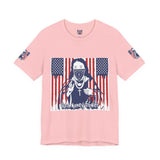 God Money Power Tee — Patriotic Bandana Saint Graphic T-Shirt