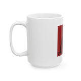 Religious Icon Red Bandana Mug – God Money Power Ceramic Coffee Cup (11oz, 15oz)