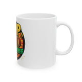 GMP God Money Power Ceramic Mug (11oz & 15oz) – Bold Comic-Style Motivational Coffee Cup