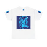God Money Power Graphic Tee — Blue Urban Streetwear T-Shirt