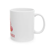 God Money Power Ceramic Mug — Edgy Religious Pop Art Coffee Cup (11oz/15oz)