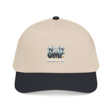 GMP Sparkle Logo Baseball Cap — Embroidered 'GMP' Retro Crest Hat
