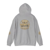 God Money Power Hoodie – Gold Globe Graphic Religious Streetwear