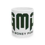 GMP Ceramic Mug — "Good Money Power" Bold Logo Coffee Cup (11oz & 15oz)