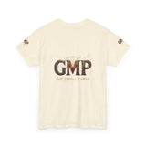 GMP "God Manly Power" Graphic Tee — Bold Logo Cotton Shirt