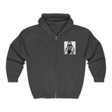 Jesus with Bandana Zip Hoodie – Streetwear Religious Graphic Full-Zip