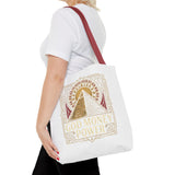 Tote Bag — 'God Money & Power' Pyramid Graphic Tote