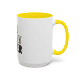 God Money Power Accent Coffee Mug — Inspirational Faith & Wealth Quote