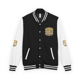 Letterman Jacket — God Money Power Gold Emblem Varsity Jacket