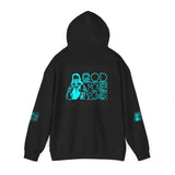 God, Money & Power Hoodie — Neon Retro Graphic Pullover