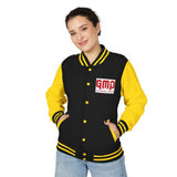 Letterman Jacket — GMP "God Money Power" Red & White Varsity