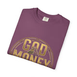 God Money Power T-Shirt — Bold Gold Graphic Tee
