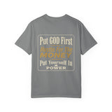 Put GOD First Hustle For The MONEY Graphic T-Shirt