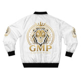 Lion Crest Bomber Jacket — GMP Gold Emblem Men's Jacket