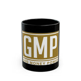 GMP Black Coffee Mug — "God Money Power" Bold Logo (11oz & 15oz)