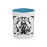 God Money Power Accent Coffee Mug – Bold Streetwear Religious Graphic (11/15oz)