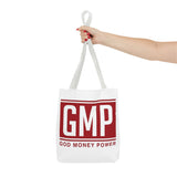 GMP Tote Bag — God Money Power Red Logo All-Over Print Tote