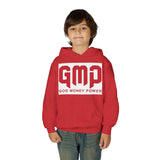 Youth Hoodie - GMP (God Money Power) Bold Red Graphic