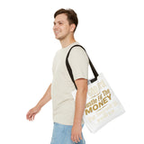Inspirational 'Put God First, Hustle For The Money' Tote Bag