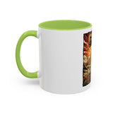 Coffee Mug - 'God Money Power' Pyramid Graphic Accent Mug (11/15oz)