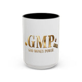 God Money Power (GMP) Accent Coffee Mug — Inspirational Religious Coffee Cup