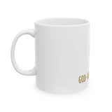 Ceramic Mug — GMP (God · Money · Power) Gold Block Design, 11oz & 15oz