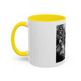 Angel Of Death- Gothic Grim Reaper & Serpent Accent Coffee Mug — Dark Fantasy Skull Art