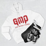 GMP 'God Money Power' Hoodie – Bold Red Logo Fleece Pullover