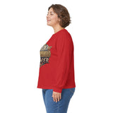 God Money Power Long Sleeve Tee — Vintage Crest Graphic