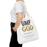 GMP God Tote Bag - 'GOD' Gold Emblem Canvas Tote