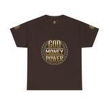 God Money Power Tee — Inspirational Faith & Success Graphic T-Shirt